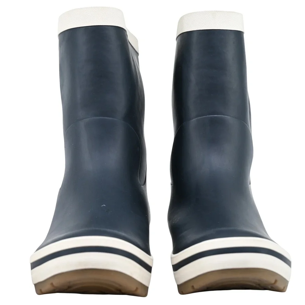 Helly Hansen Midsund 2 Men Rain Boots Size 12.5 US Navy White Waterproof Deck